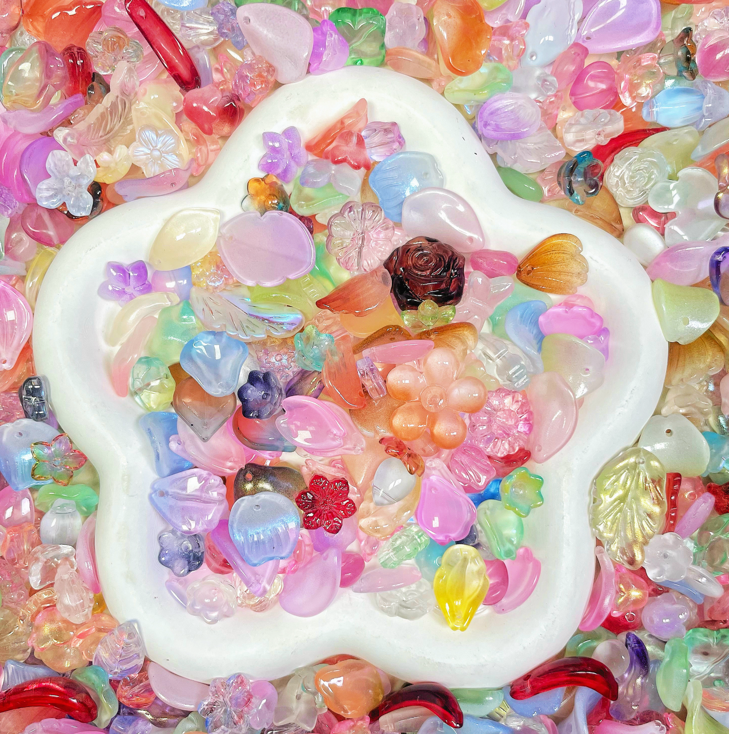 Buy 2 get 1 Free Glass Beads Mix--Shovel in Live