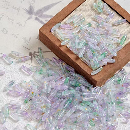 【New】Oval Glass Beads--Open in Live