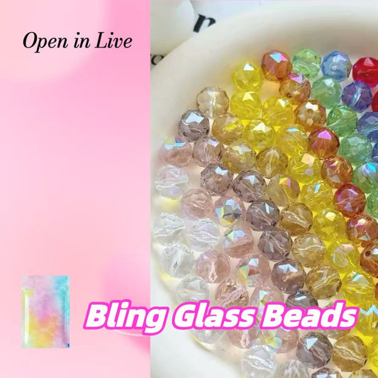 【New】Bling Glass Beads-Open in Live