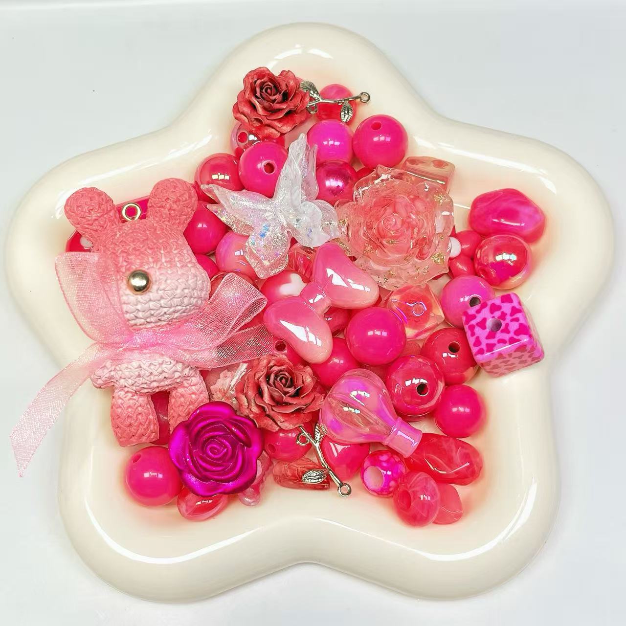 Acrylic Beads Mix DIY for Keychain Phone Chain or Pen--Shovel in Live