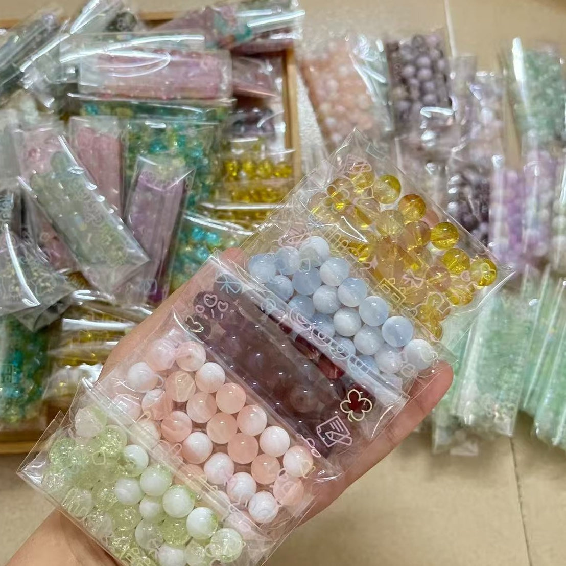 Glass Beads Random 20 Bags--Gift Box