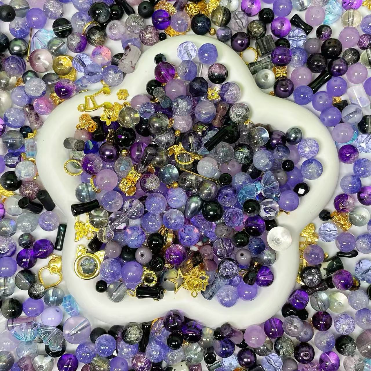 【Buy 2 Get 1 Equal Volume For Free】Glass Beads Mix--Shovel in Live